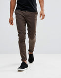 Skinny Chinos In Brown