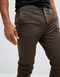 Skinny Chinos In Brown