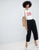 Femme cropped trousers
