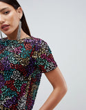 T-Shirt With Sequin Embellishment