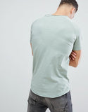 Longline T-Shirt With Raglan Sleeve