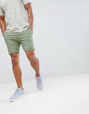 Skinny Chino shorts in sage green