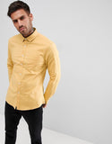 Slim Oxford shirt in yellow