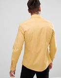 Slim Oxford shirt in yellow