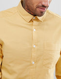 Slim Oxford shirt in yellow