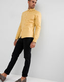 Slim Oxford shirt in yellow