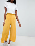 Tailored easy elasticated waist soft culottes