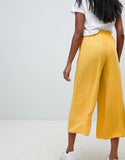 Tailored easy elasticated waist soft culottes